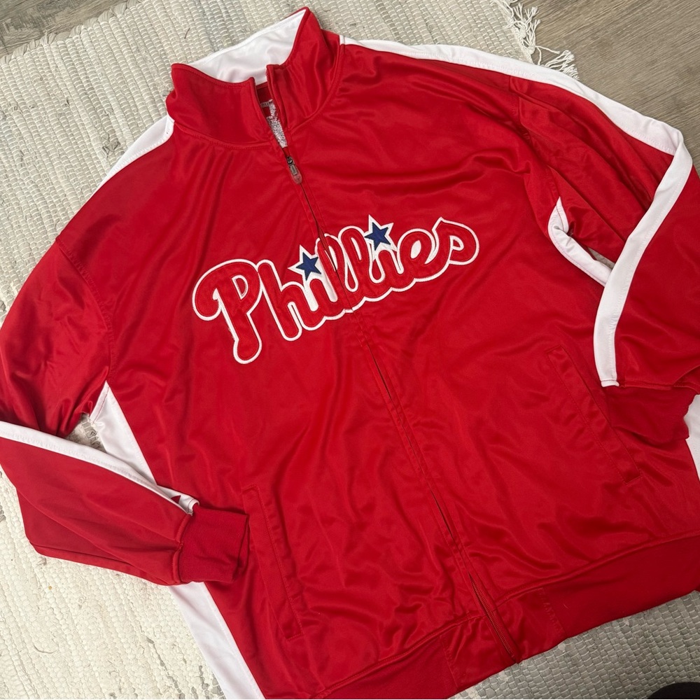 Philadelphia Phillies MLB Red Dugout Zip Jacket